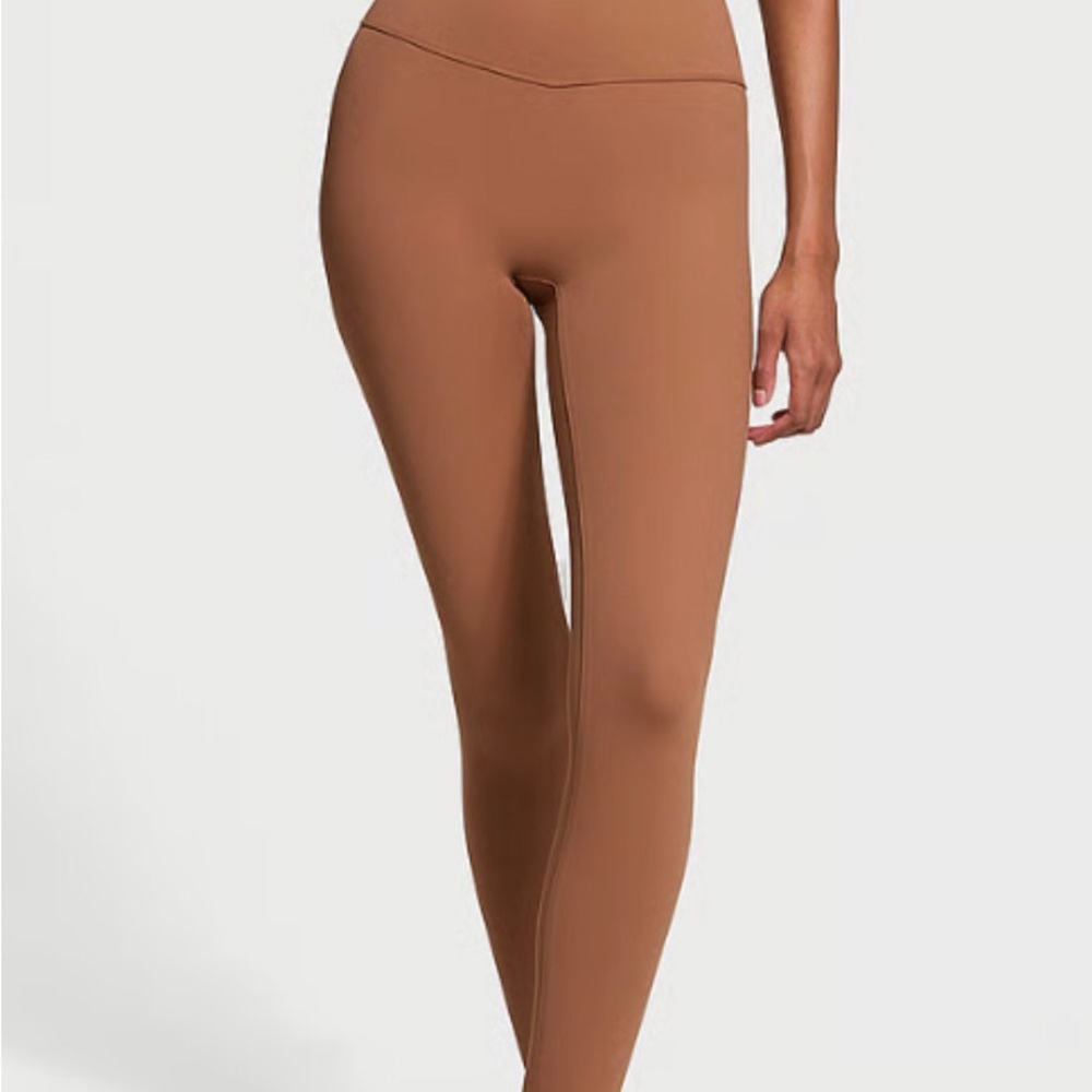 Victoria's Secret High-Waist Leggings in Warm Brown